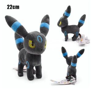 Umbreon Plush 22cm | Blue Ear Pokemon Plush | Eevee Evolution